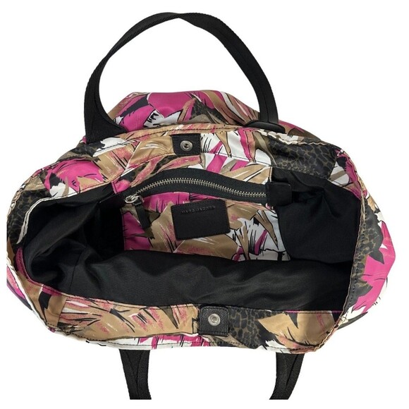 Marc Jacobs Tote Bag Womens Large Multicolor Pink Animal‎ Print Travel Purse - Picture 8 of 10